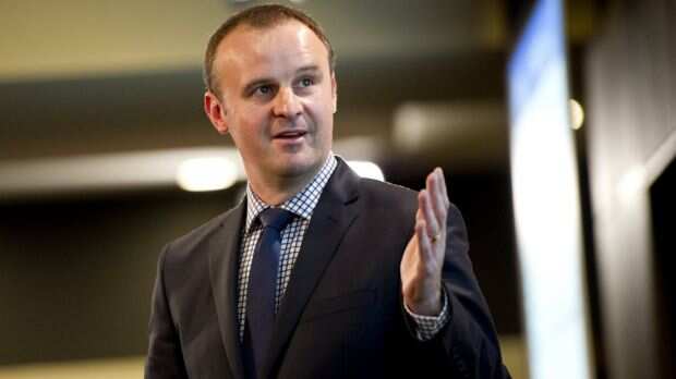 ACT's Chief Minister Andrew Barr.