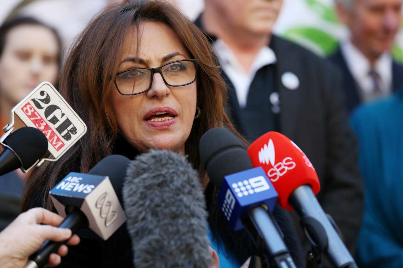 Arab Council of Australia CEO Randa Kattan responds to the Prime Minister's decision to abandon plans to repeal Section 18C of the Racial Discrimination Act in Sydney, Wednesday, Aug 6, 2014. (AAP Image/Nikki Short) NO ARCHIVING