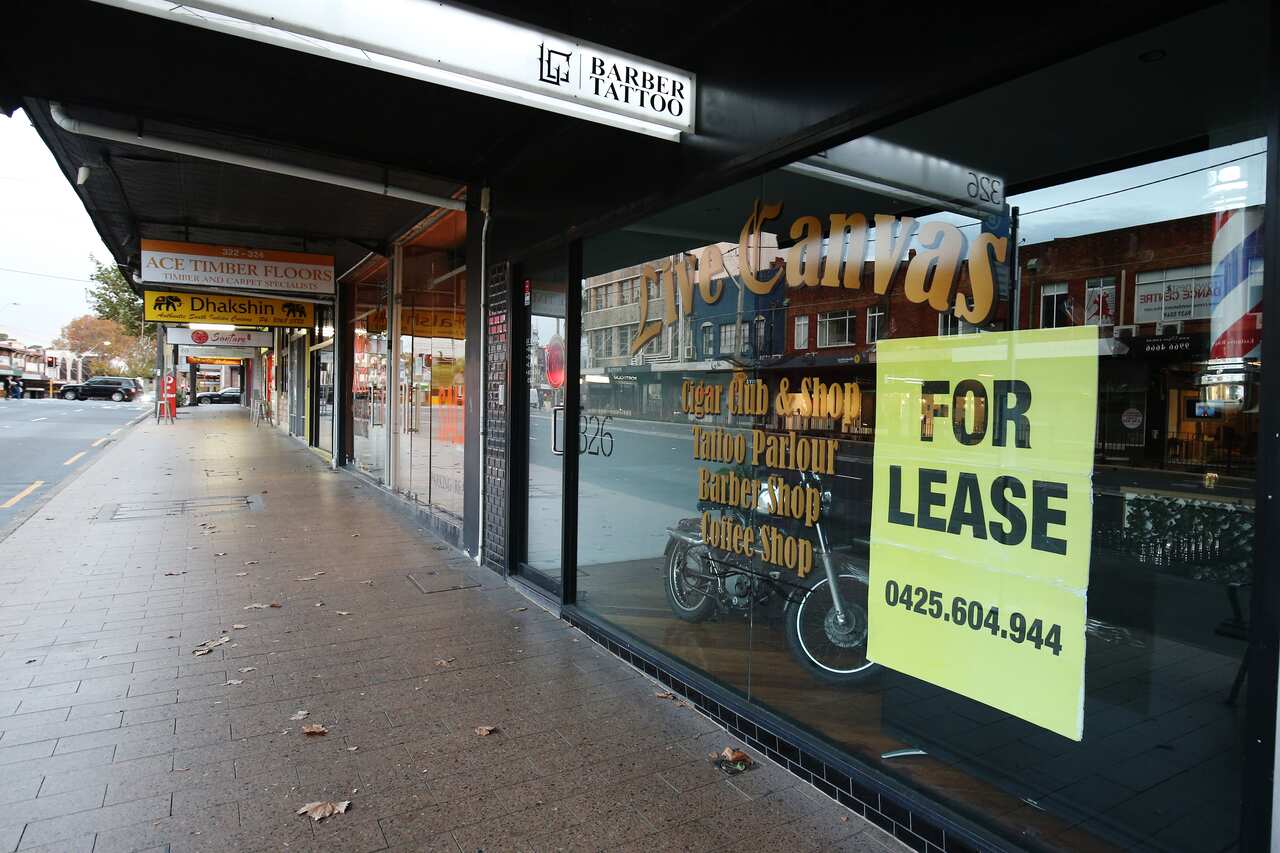 Closed shops are seen in the suburb of Crows Nest in Sydney, Wednesday, May 13, 2020.