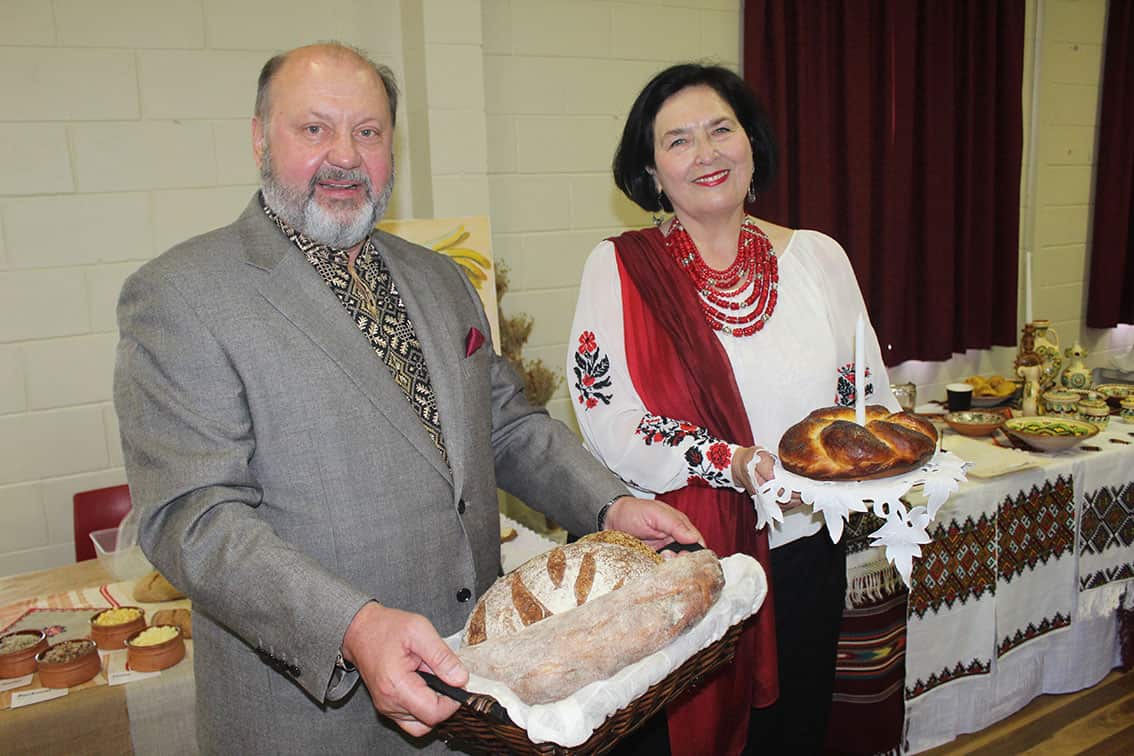 Ambassador Dr Mykola and his wife, Ms Olena Kulinich