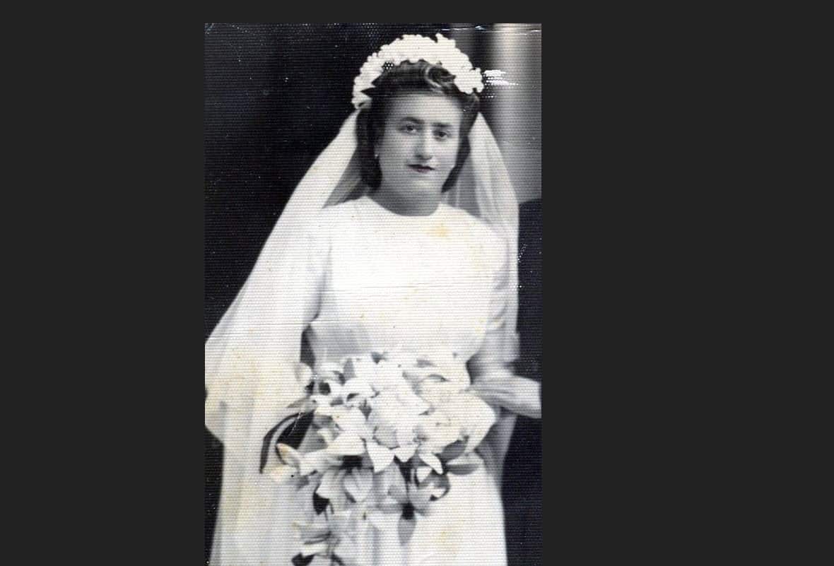 Maria Avraam at the wedding in Cyprus. 