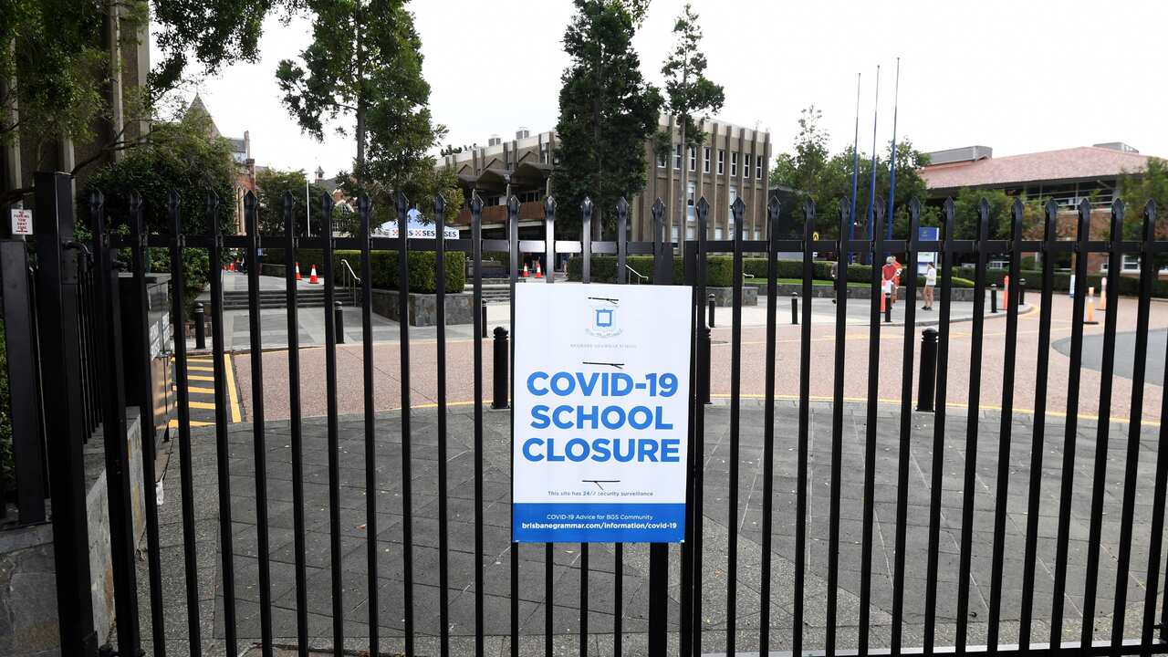 Escola fechada lockdown Queensland