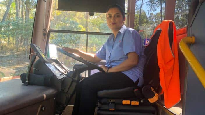Amandeep Kaur, woman bus driver