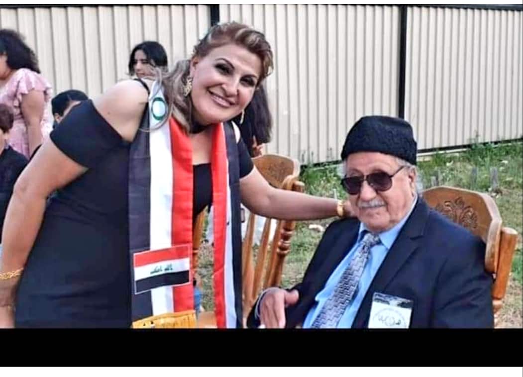 Shahlaa Shaker and her late father.