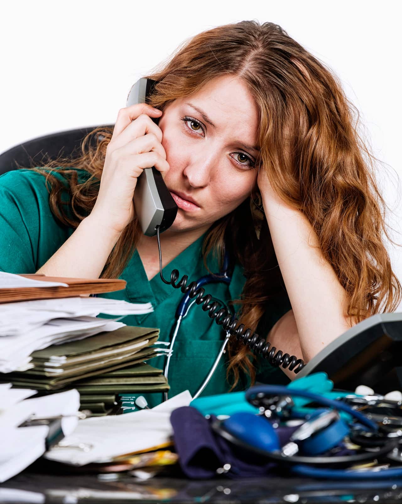 Stressed Out Healthcare Worker