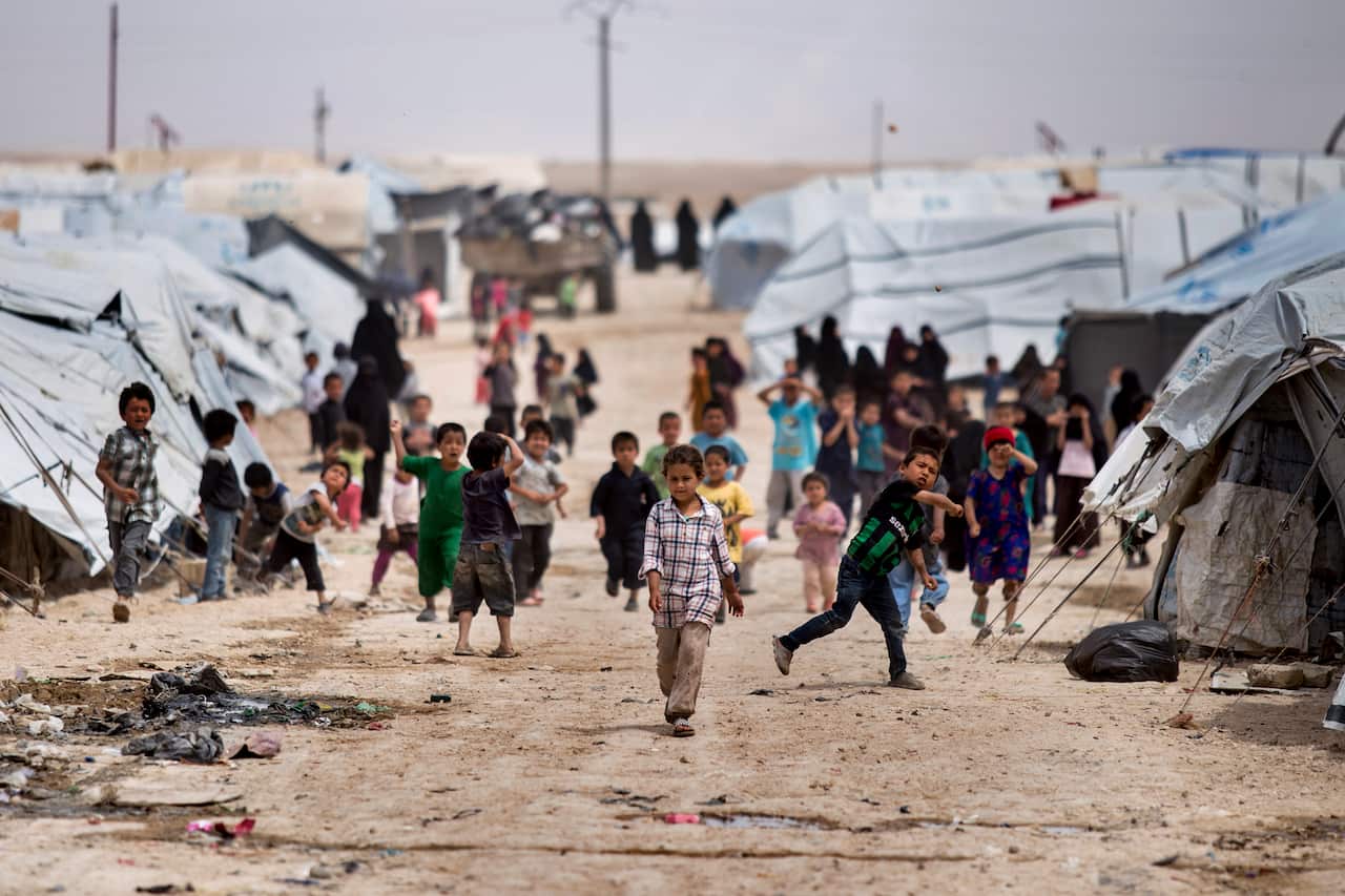 Children at al-Hol camp