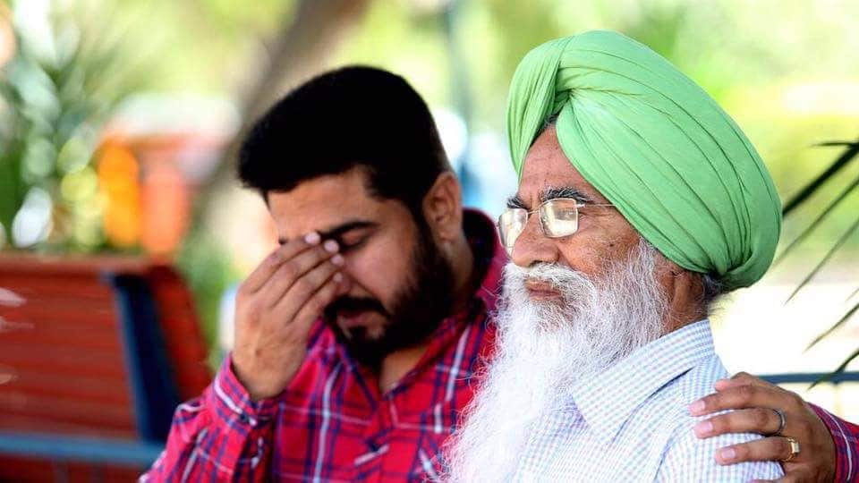 Amit Alisher and father Ram Saroop Sharma, still mourning the sudden loss of Manmeet