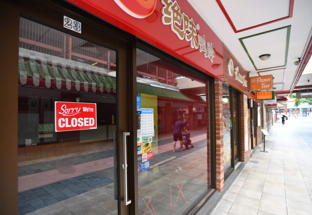 An empty street in China Town, Adelaide 