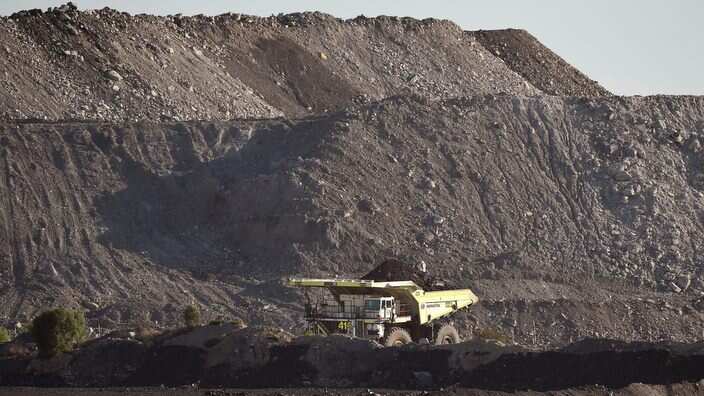 Open-cut coal mine in Singleton in the Hunter Valley 