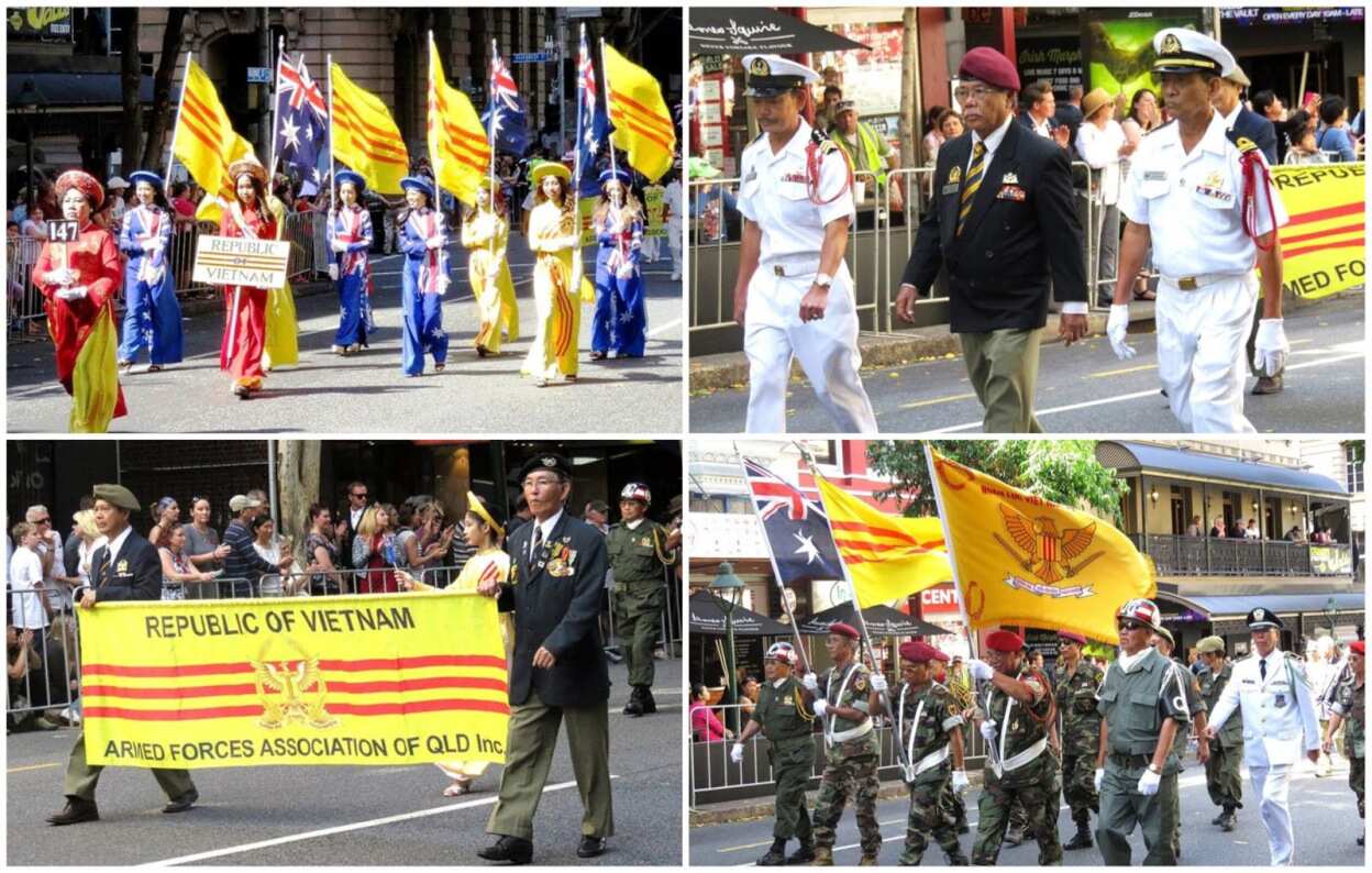 Hội cựu quân nhân VNCH Queensland dẫn đầu đoàn Việt Nam tại diễn hành ANZAC DAY