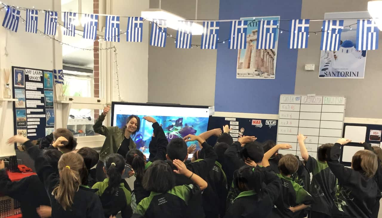 Greek language class