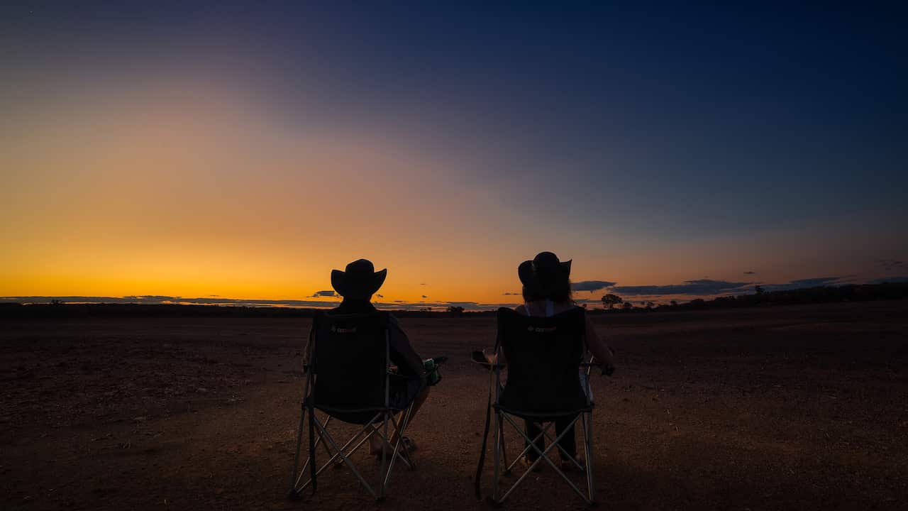 Image of a vast desert terrain of outback Australia