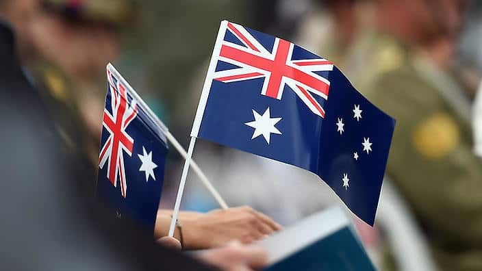 Australian flags