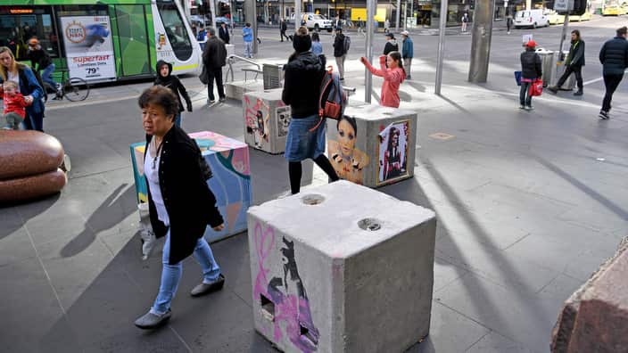 Bollard at public places