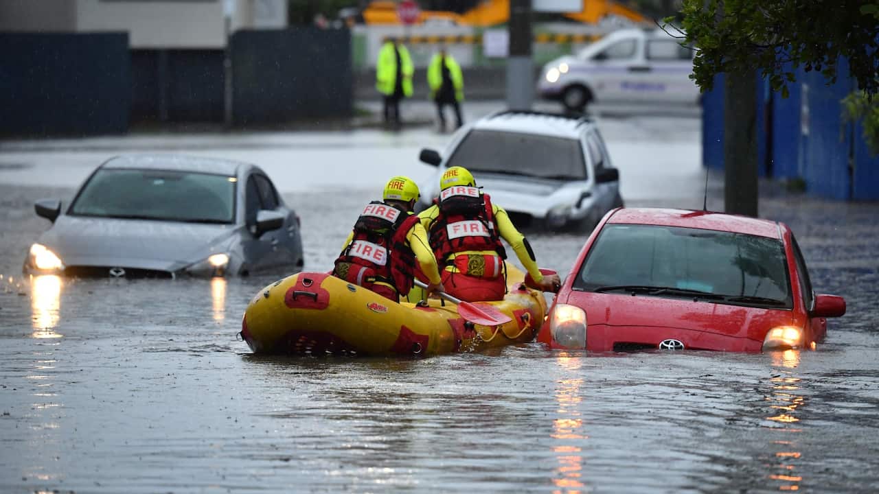 A Swift Water Rescue team
