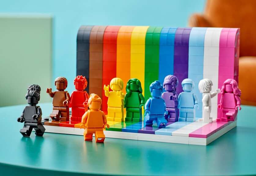 Lego will release its rainbow “Everyone Is Awesome” set in the Pride Month 2021.
