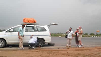 The car journey from Delhi, to Pooran's village in Punjab and finally to Haridwar was slow, but steady