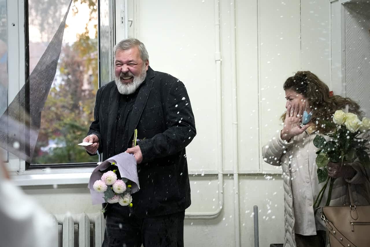 Celebrations for Dmitry Muratov 