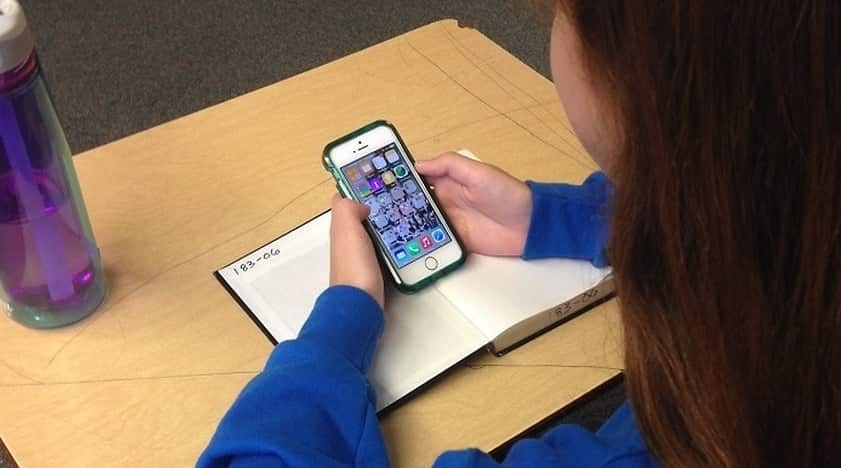 Child Using Mobile Phone