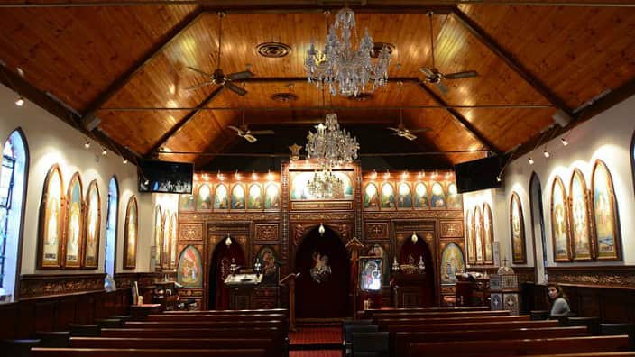 Coptic church altar