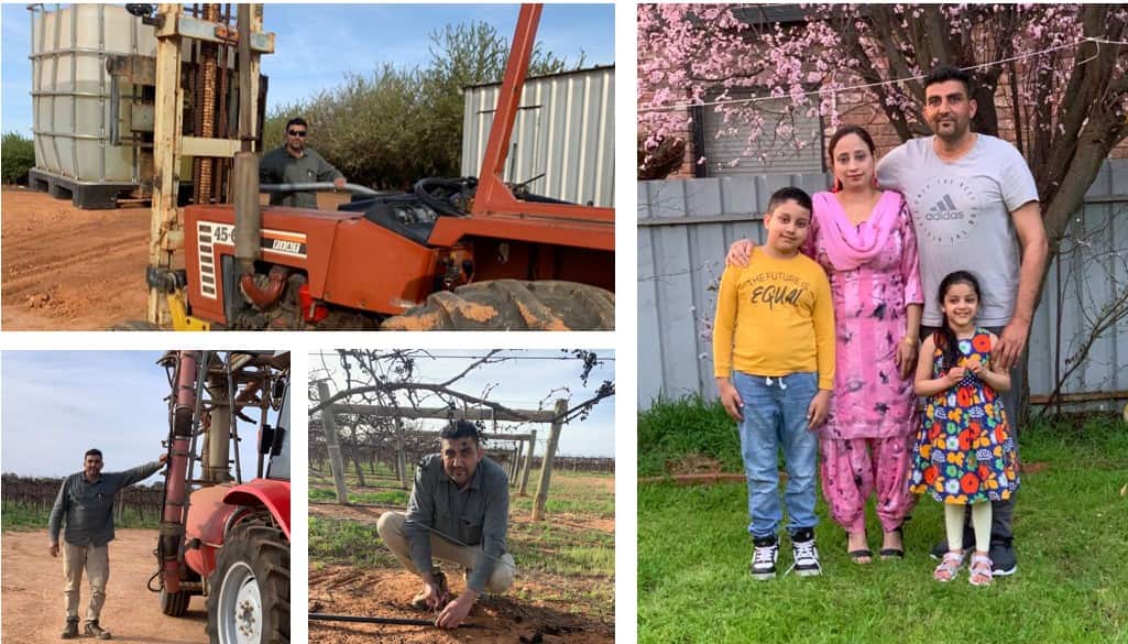 Jaswinder Singh Dhaliwal and his family 