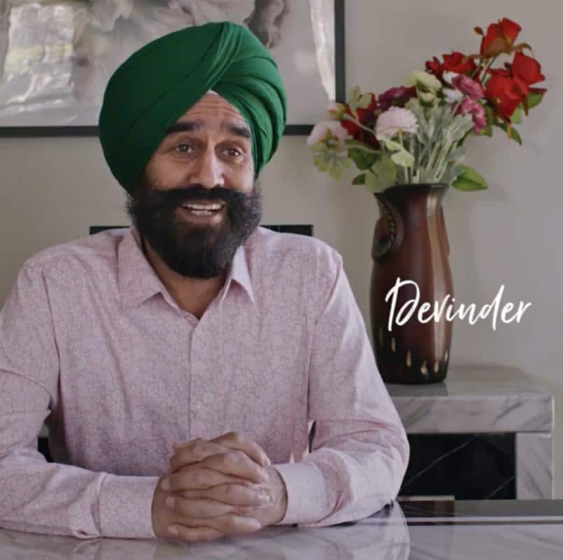 Punjabi folk singer Devinder Singh Dharia.