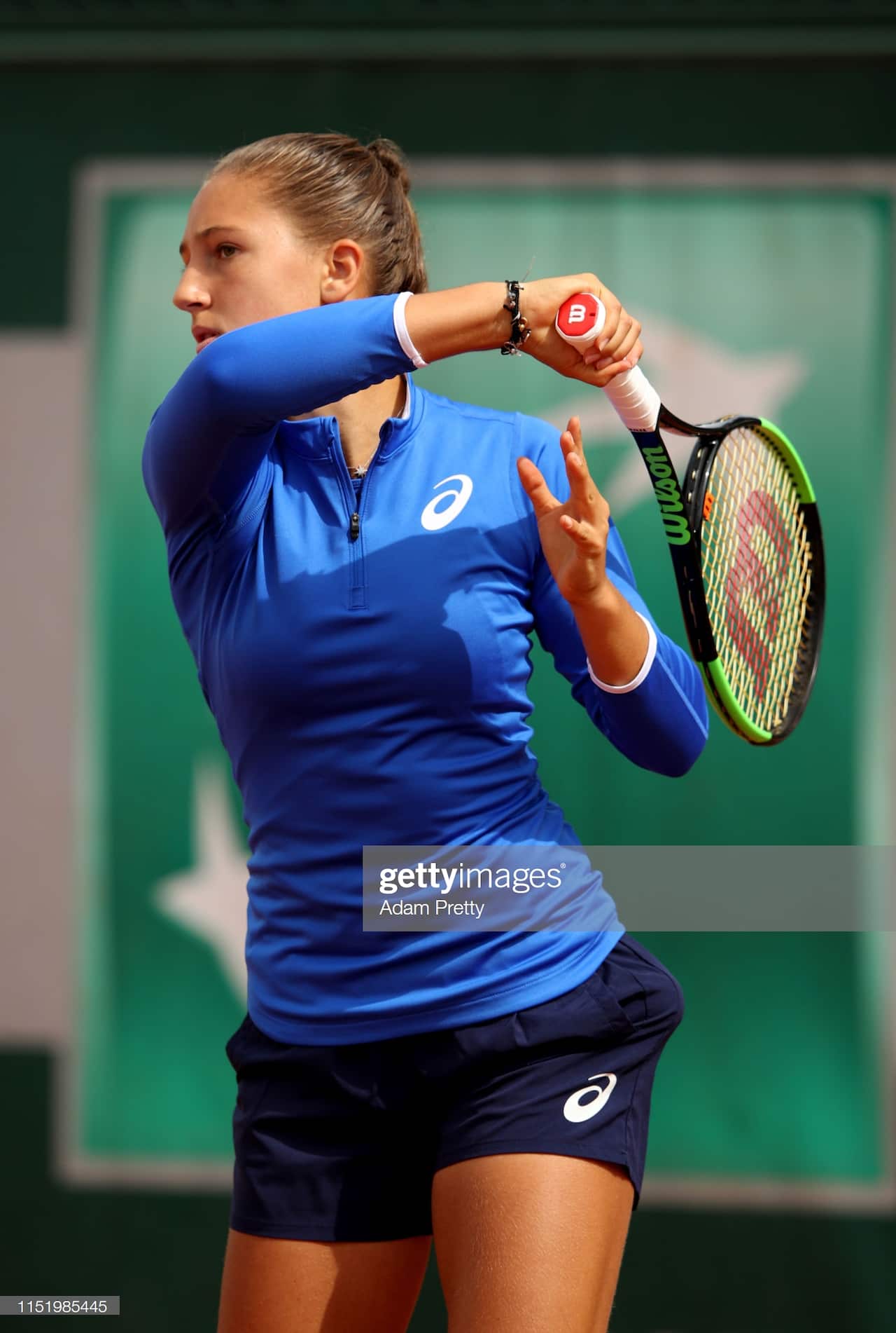 Diane Parry of France at Roland Garros 