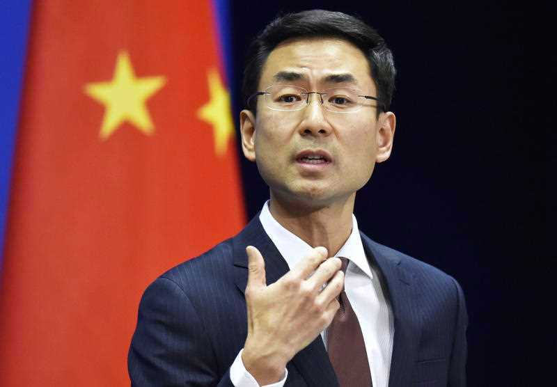 Chinese Foreign Ministry spokesman Geng Shuang 