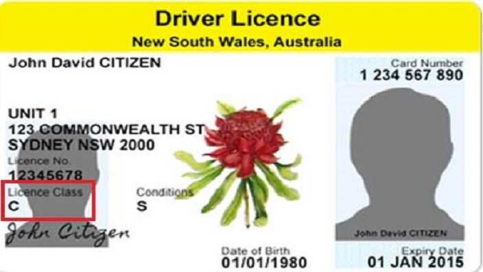 NSW drivers licence