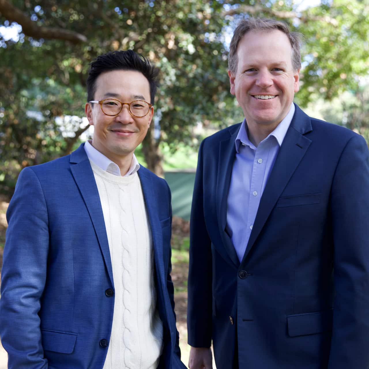 Liberal Candidate Daniel Han and Liberal councillor Trenton Brown