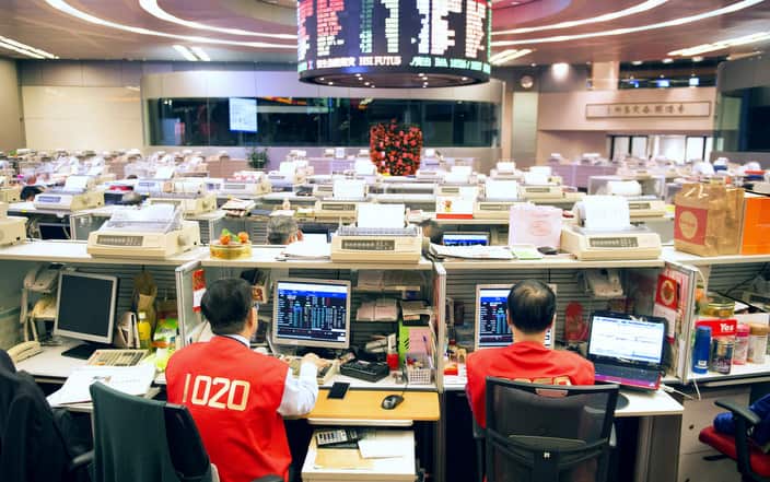 First Trading Day At The Hong Kong Stock Exchange After The Lunar New Year