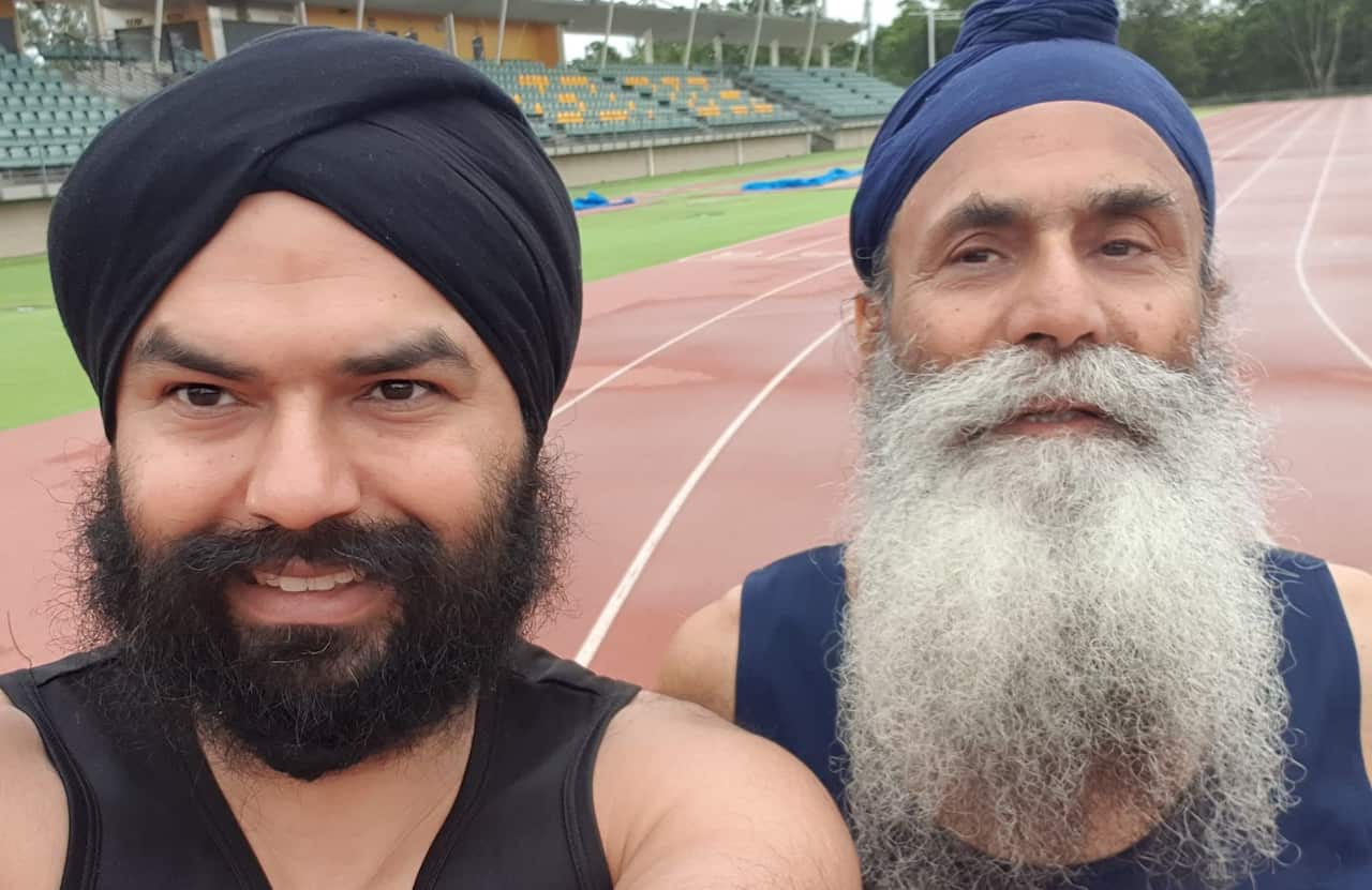 Father and Son duo smashing Masters Games