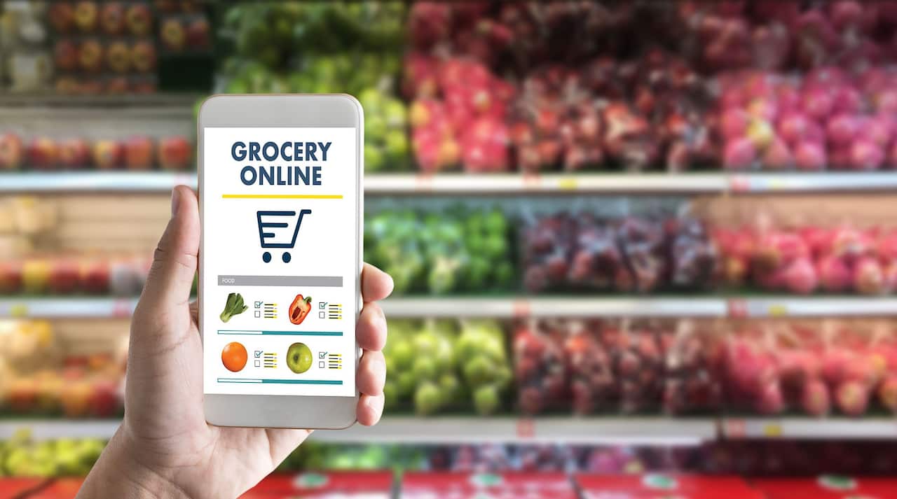 Grocery Shopping Groceries App Phone Screen Order