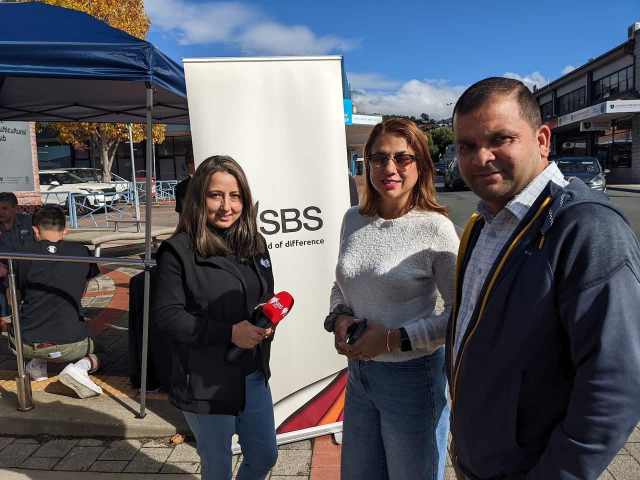 SBS Nepali with local community leaders from Hobart.