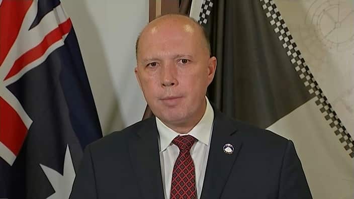 Home Affairs Minister Peter Dutton 