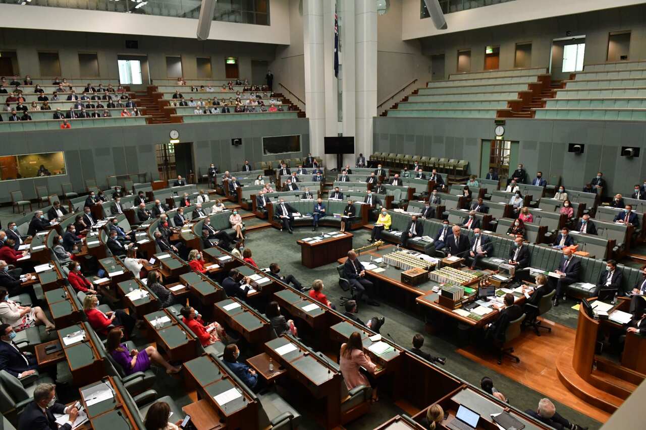 The last Question Time, before the election, in the House of Representatives at Parliament House in Canberra, Thursday, March 31