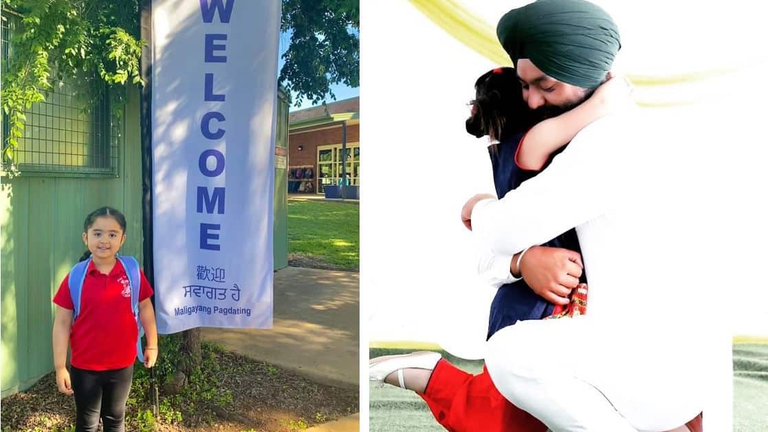 Jagmohan Singh and his 5-year-old daughter Gursakhi Kaur