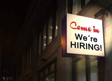 Job Vacancy Sign 