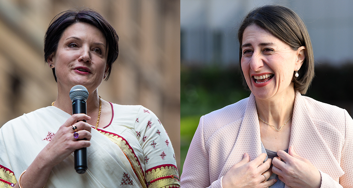 NSW opposition leader Jodi Mckay and NSW Premier Gladys Berejiklian