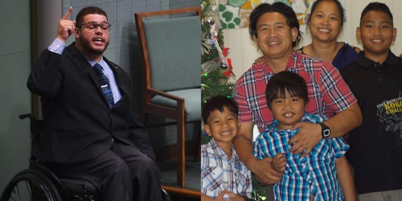 Senator Jordon Steele-John and Custodio family