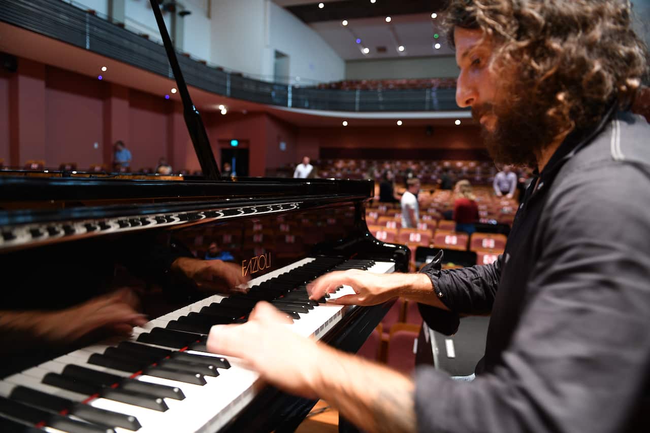 Rami Khalife during rehearsals at the Sydney Conservatorium on 28/10/2020.