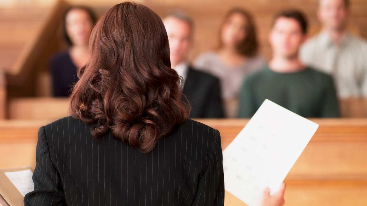 Lawyer and jury - GettyImages