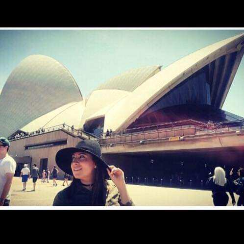 Luisa Rodríguez durante una visita a Sídney.
