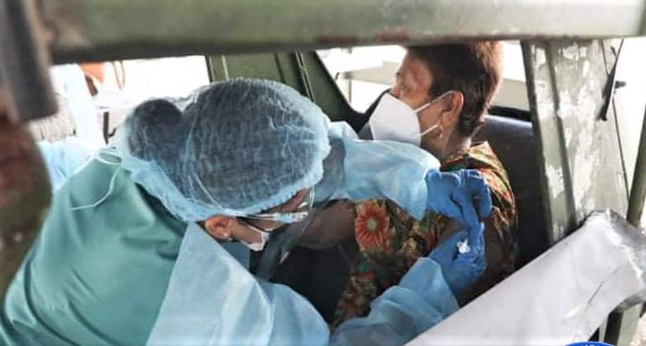 drive thru vaccination facility in Makati