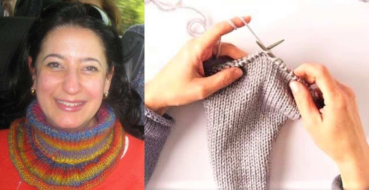 Nawal Samaan, in charge of Knitting Lovers initiative