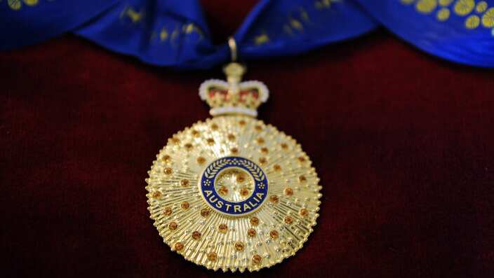 La medaglia dell'Order of Australia.
