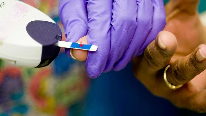 Person having a blood test