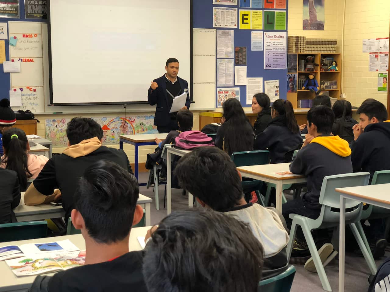 Students at a Nepali Language Class