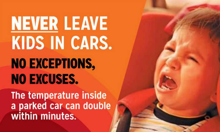 Never Leave Kids In Cars