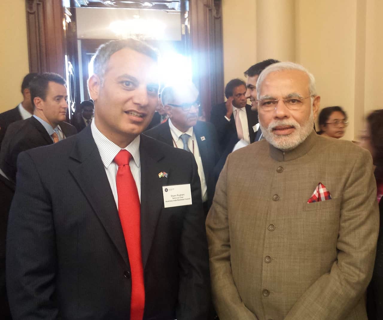 Newland Global Group CEO Dipen Rughani with Prime Minister Narendra Modi